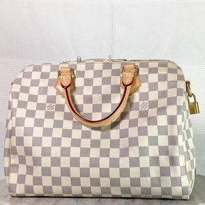 Speedy Bandoulière 30 Damier Azur bought MAR 2018